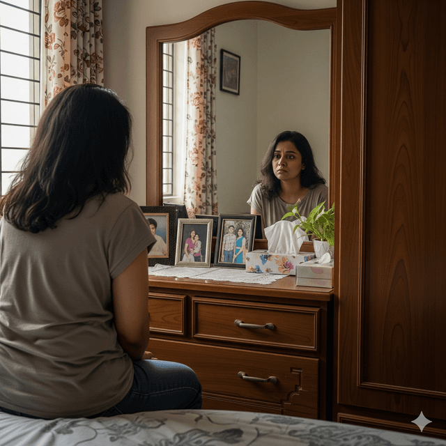 Woman feeling overlooked